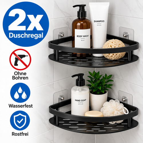 Duschablage eckregal - 2x,