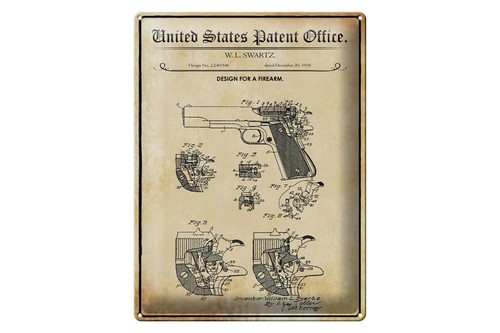 Blechschild patent 30x40 - patent,
