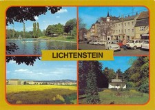 AK LICHTENSTEIN (KR. HOHENSTEIN-ERNSTTHAL) - BAD - MARKT - STADTPARK  UNGELAUFEN