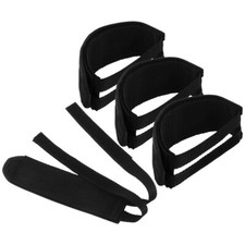 4 Stück Fixie-Bike Pedal Riemen Schwarz Toe Straps Feste Strap Für Bike
