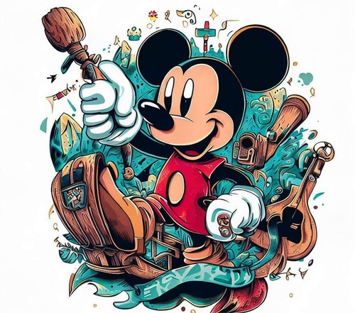 Panel mickey 50x50 - mickey, cm
