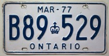 Kanada nummernschild ontario - kanada,