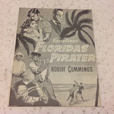 The Barefoot Mailman Robert Cummings Jerome Courtland 1951 Danish Movie Program
