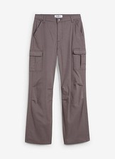 Jungen Cargo Hose Gr. 176 Grau Jungenhose Straight Leg Cargohose NEUw