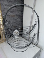 Obstkorb 2 Etagen Silber Neuwertig 