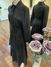 Leder Mantel Damen Lang Schwarz Ledermantel Größe S/ M Gebraucht  Top Zustand