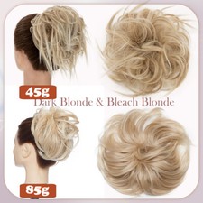 Gelockt Haarteil Wie Echthaar Dutt Haargummi Haarverlängerung Wrap Hair Bun 85g