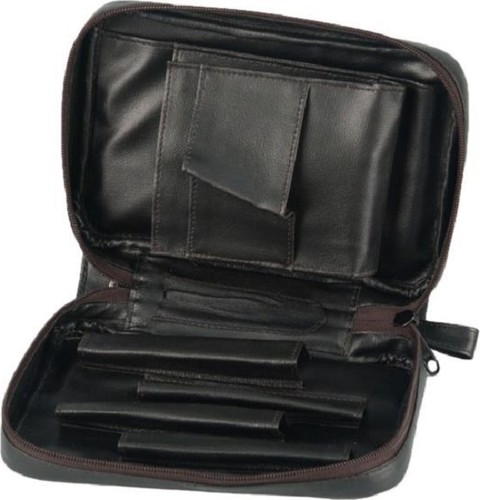 Pfeifentasche echt leder - -,