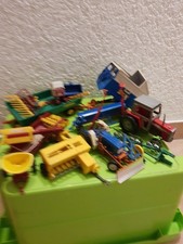 Bauernhof Spielzeug Trecker div. Zubehör, Anhänger usw. aus den 70zigern