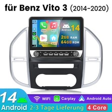 10.1 Carplay Für Mercedes Benz Vito W447 2014-2024 Autoradio Android GPS Nav 64G