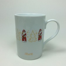 LINDT Porzellan Kaffeebecher Weihnachten Weihnachtsmann Christbaum