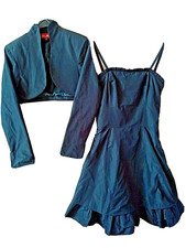 G.O.L Girls, Cocktail Kleid mit Bolero, Gr. 36, schwarz, Neuwertig