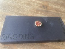 HEUTE ENDE WG UMZUG: Silberwerk Scheibe für RING DING rot marmoriert