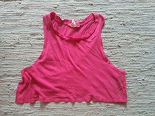 Forever 21 M Crop Top Rosa Pink Mädchen Damen Sommer Freizeit Strand Sport