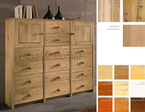 Massivholz highboard wildeiche - massivholz,