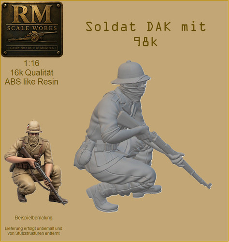 Ww2 wehrmacht figur - 1:16,