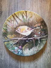 Tirschenreuth Sammelteller Motiv Wintergoldhähnchen auf Futtersuche K.-H. Boese