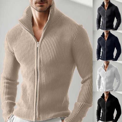 Herren full zip - herren, stehkragen