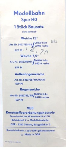Bausatz weiche links ohne - bausatz,
