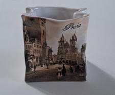 Prag Vase Souvenir Praha Blumen Vintage Prague Czech Republic Tschechien Top