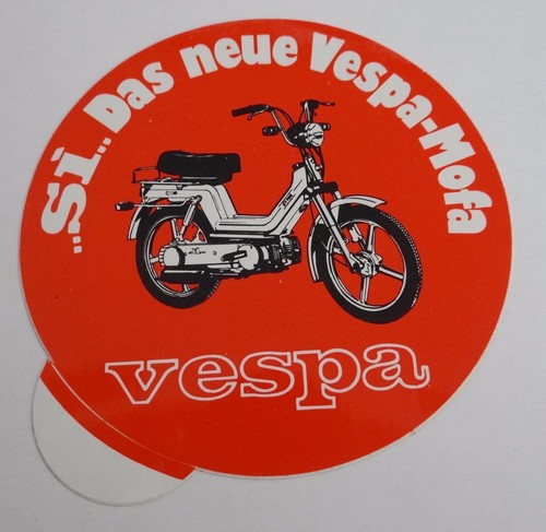Werbe aufkleber vespa - werbe-aufkleber,