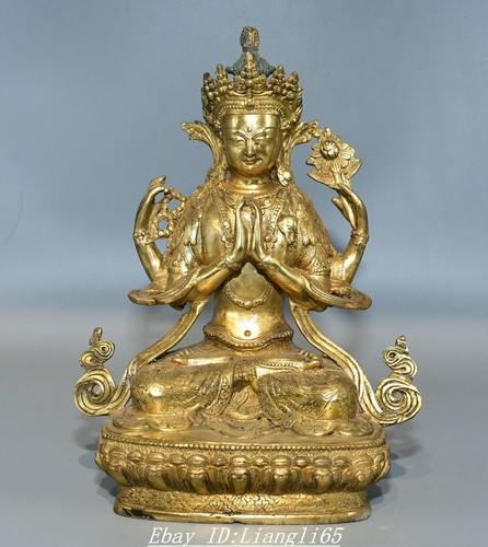 Tibet bronze vergoldet - 8"tibet,