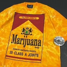 vintage 90s MARIJUANA Shirt L MARLBORO PARODY parody weed cannabis joint RARE