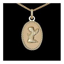 Baby Kinder Taufe Schutzengel echt Gold 333 mit / ohne versch. Goldketten 38-45