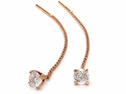585 rotgold ohrhänger mit - ohrhänger,