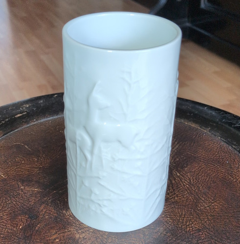 Porzellan vase wahl weiß - porzellan, 1.