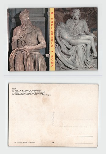 Postkarte michelangelo moses - michelangelo,
