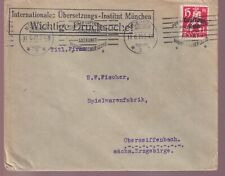 Deutsches Reich, Mi. 121, München 11.6.21, BRS Rumpler-Luftverkehr/Flugpostverk.