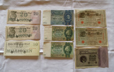 29x alte Geldscheine Sammlung antik Kaiserreich Reichsbanknote Inflation Papier