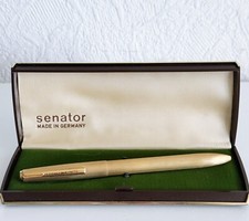 Senator Füller und Kugelschreiber Doppel Moppel zwei-Funktions-Schreiber Gold