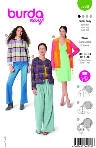 Burda style 5729 blazer - nr.,