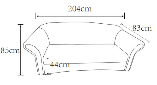 Loretta sitzer sofa rot - –,