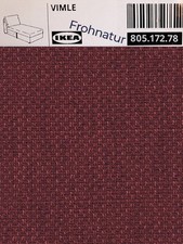Ikea VIMLE 2022 Bezug für Recamiere Lejde rotbraun 805.172.78 NEU
