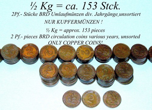 Deutschland brd 2kg - 1/2kg, =