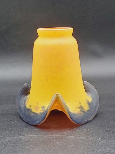 Vintage glas gelb lampenschirm - glas,