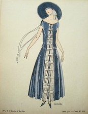 Jugendstil Mode echte Graphik