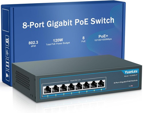 Yuanley port gigabit poe - port,