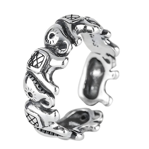 Vintage thai silber elefant - vintage,