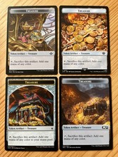 MTG Magic 4x Treasure TOKEN