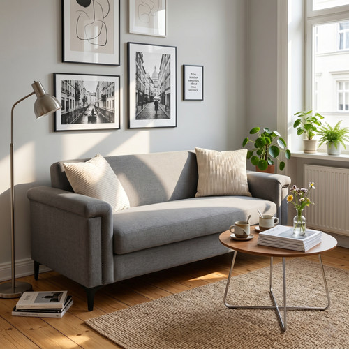 Sitzer sofa 172cm hellgrau - sofa,