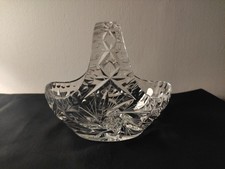 WMF Bleikristall Henkelkorb Modell Schleudersten Tiefschliff Handgeschliffen 
