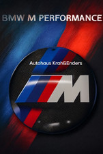 BMW M Performance Blechschild rund Ø 35 cm Motivgeprägt Extra starkes Stahlblech