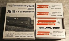 M+D Sonderserie 043/2 Klein Modellbahn HO, 4x Saarbrücken DB ,  OVP 