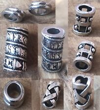 BARTSCHMUCK RUNE Wikinger Bartperlen Runen Bart Perle Haarschmuck Mittelalter B1