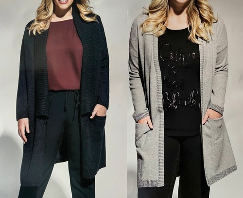 Lange weiche strick jacke - lange,
