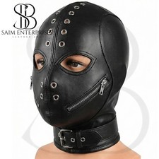 Unisex schwarze Echtleder